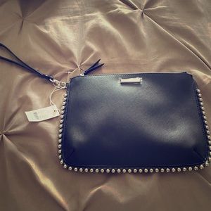 New York and company black clutch bag
